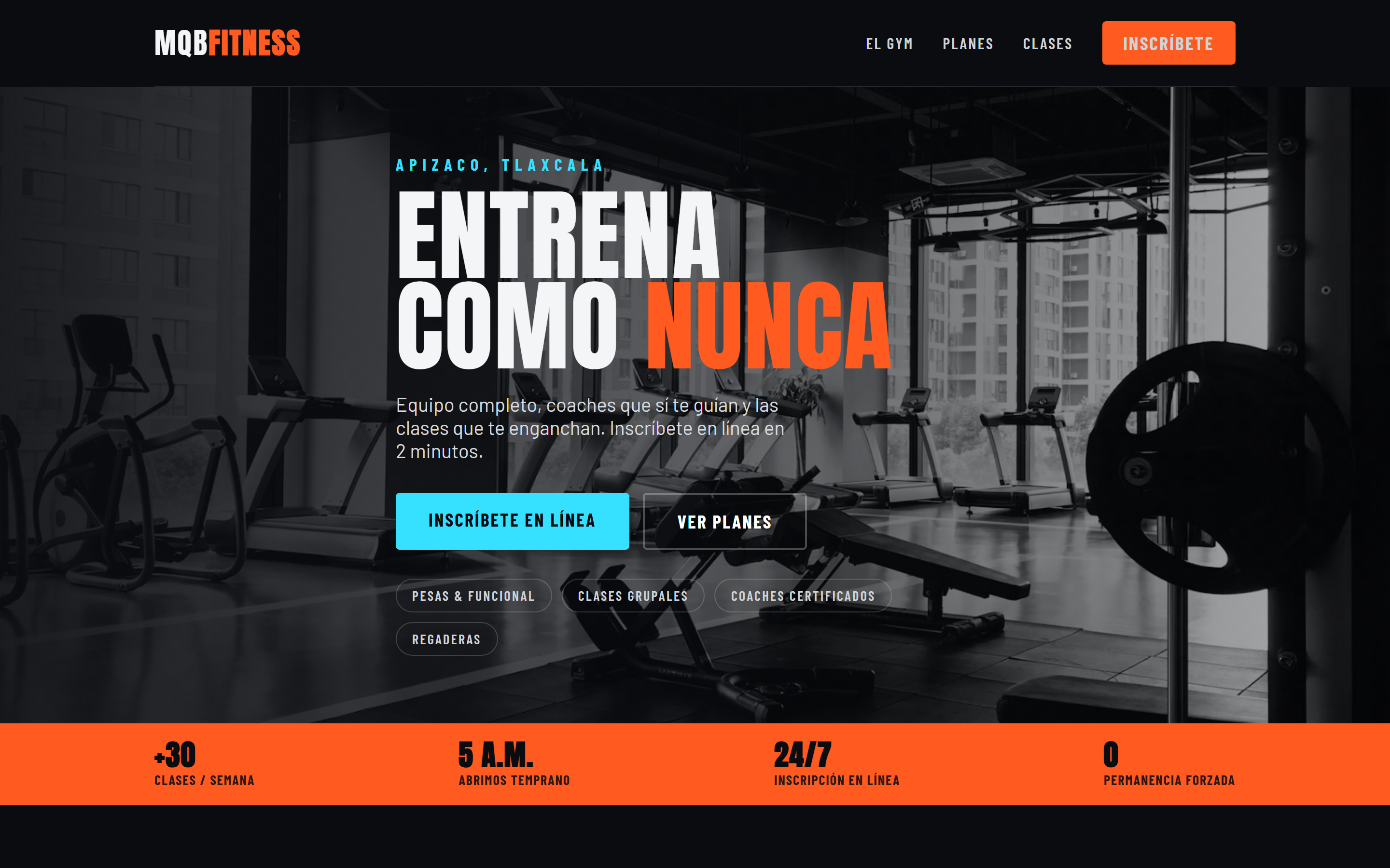 Boceto de sitio para gimnasio